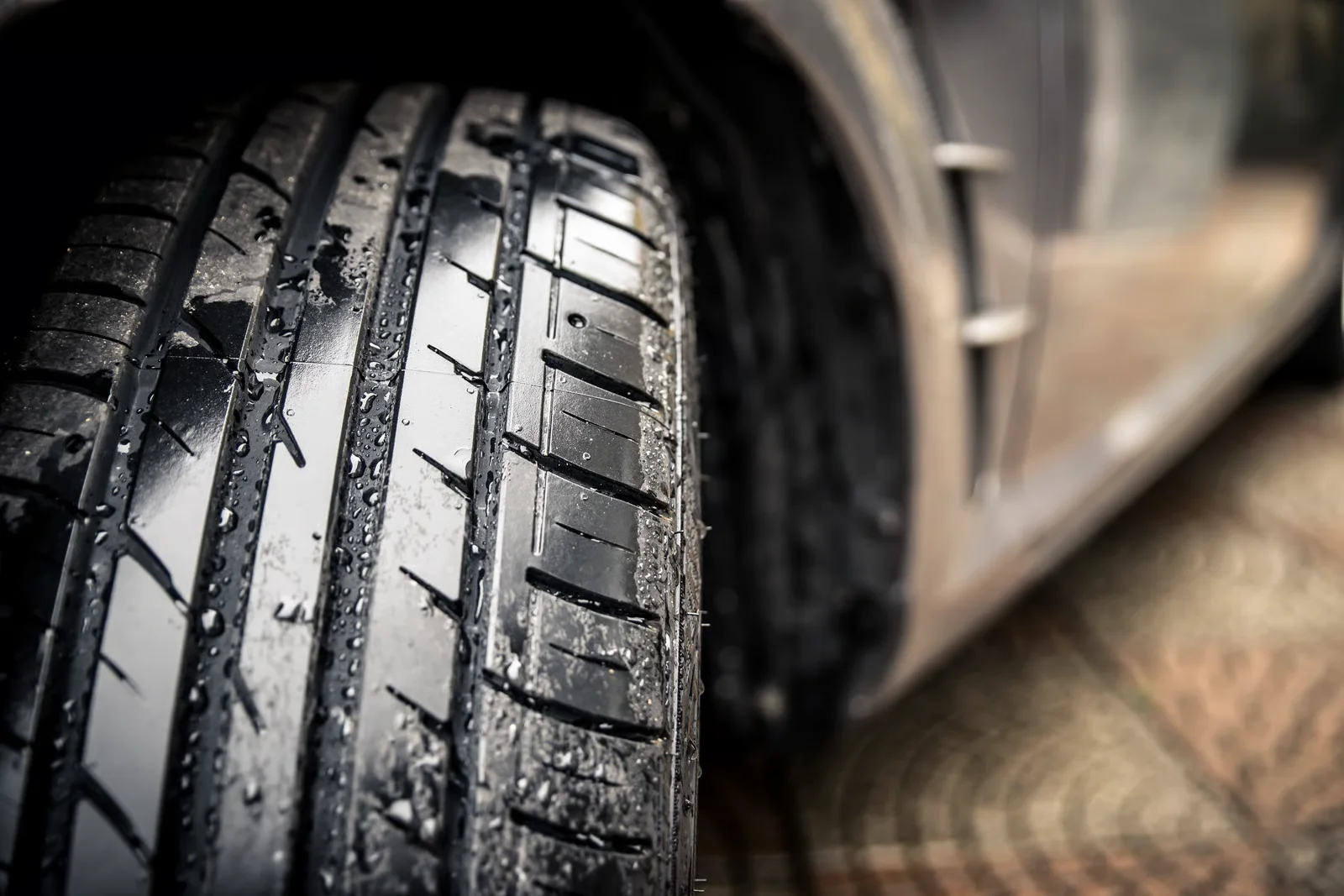 sport tyre close up