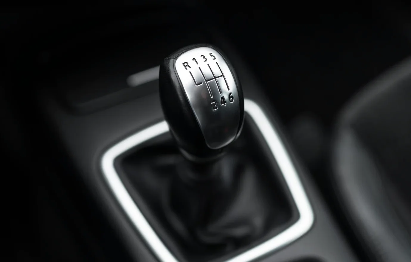 close up of a car gear stick