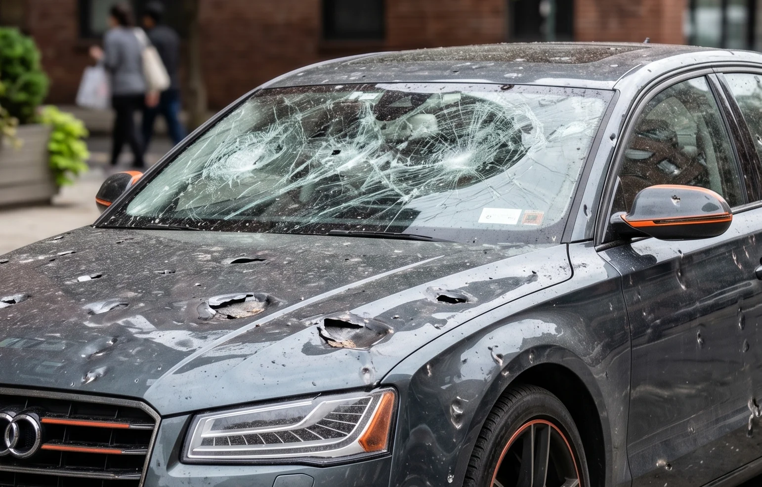 audi hail damage